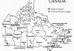 Blank Map Of Canada with Capital Cities Printable Map Of Canada with Provinces and Territories and their