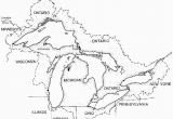 Blank Map Of Canada with Great Lakes Great Lakes Outline Map Paddle to the Sea Create A Key Start