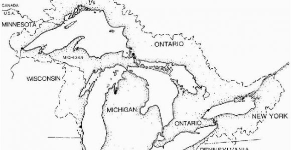 Blank Map Of Canada with Great Lakes Great Lakes Outline Map Paddle to the Sea Create A Key Start