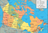 Blank Map Of Canada with Lakes and Rivers Canada Map and Satellite Image