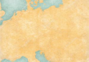 Blank Map Of Central Europe Blank Map Central Europe Country Borders soft Grunge Vintage
