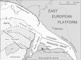 Blank Map Of Central Europe Simplified Structural Map Of Central Europe Showing the