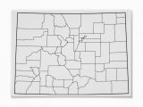 Blank Map Of Colorado Colorado Counties Blank Outline Map Poster Blank Outline Maps