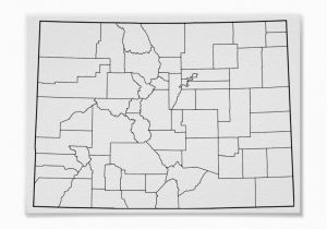 Blank Map Of Colorado Colorado Counties Blank Outline Map Poster Blank Outline Maps