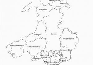 Blank Map Of England Wales United Kingdom England Great Britain Printable Blank