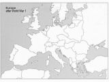 Blank Map Of Europe after Ww1 Blank Map Of Europe World War One Download them and Print