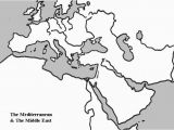 Blank Map Of Europe and Middle East 36 Intelligible Blank Map Of Europe and Mediterranean