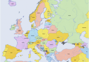 Blank Map Of Europe and Russia List Of sovereign States and Dependent Territories In Europe
