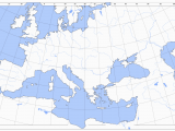 Blank Map Of Europe with Rivers 36 Intelligible Blank Map Of Europe and Mediterranean