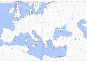Blank Map Of Europe with Rivers 36 Intelligible Blank Map Of Europe and Mediterranean