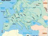 Blank Map Of Europe with Rivers European Rivers Rivers Of Europe Map Of Rivers In Europe