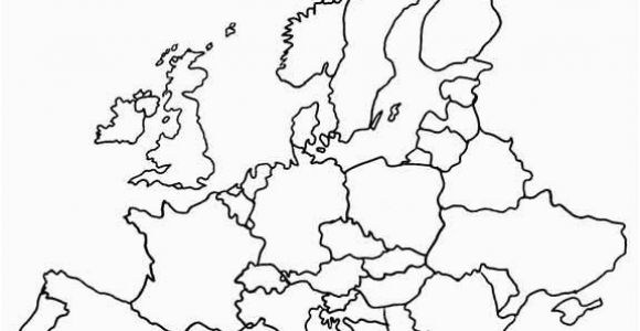 Blank Map Of Europe Worksheet Blank Map Of Europe Printable Outline Map Of Europe