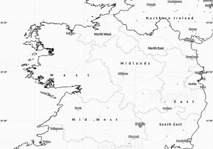 Blank Map Of Ireland with Counties Blank Simple Map Of Ireland