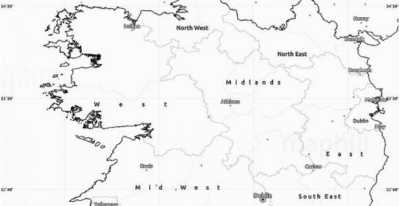 Blank Map Of Ireland with Rivers Blank Simple Map Of Ireland