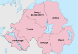 Blank Map Of Ireland with Rivers Counties Of northern Ireland Wikipedia