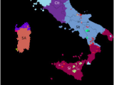 Blank Map Of Italy with Regions Languages Of Italy Wikipedia