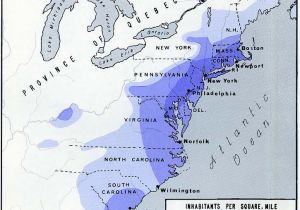 Blank Map Of New England Colonies Population Density Of the 13 American Colonies In 1775