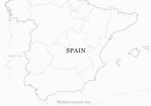 Blank Map Of Spain Printable Map Of France Tatsachen Info