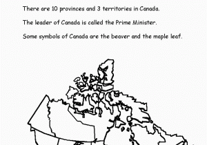 Blank Maps Of Canada for Labelling Canadian Activities Worksheets On Geography Country