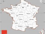 Blank Maps Of France Gray Simple Map Of France Cropped Outside