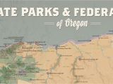 Blm Land Map oregon oregon State Parks Federal Lands Map 24×36 Poster Best Maps Ever