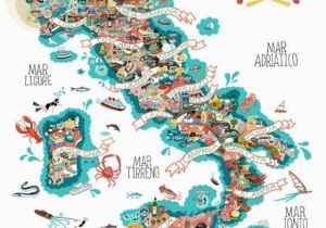 Boot Of Italy Map Antonie Corbineau Has Created An Illustrated Food Map Depicting