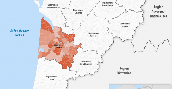 Bordeaux On Map Of France Datei Locator Map Of Departement Gironde 2018 Png Wikipedia