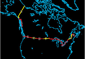 Border Of Canada and Usa Map Canada United States Border Wikipedia