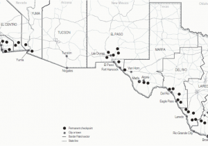 Border Patrol Checkpoints In California Map Globalization Musings On Maps