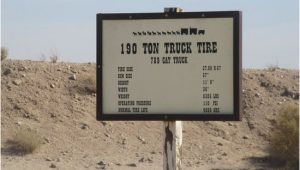 Boron California Map 195 Tpm Truck Tire Sign Boron Ca Picture Of Borax Visitor Center