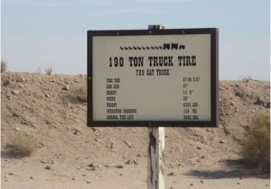 Boron California Map 195 Tpm Truck Tire Sign Boron Ca Picture Of Borax Visitor Center