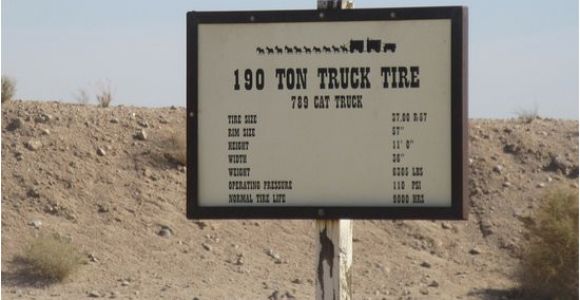 Boron California Map 195 Tpm Truck Tire Sign Boron Ca Picture Of Borax Visitor Center