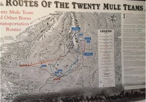 Boron California Map Map Of the Desert Routes Used by the Mule Teams Picture Of Borax