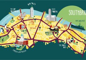 Boroughs Of England Map southbank Map Illustration Kerryhyndman Co Uk Map Travel