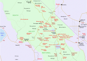 Borrego Springs California Map Map Of Death Valley National Park California Nevada