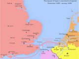 Bournemouth England Map the Queen Of Spain Sails to England January 1690