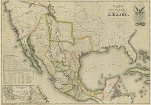 Bowie Texas Map Mapa De Los Estados Unidos De Mejico 1828 Historic Maps