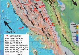 Brawley California Map California Map Fault Lines Researchers Map Active Fault Zones Off