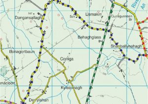 Bray Ireland Map No 5 Couraguneen to Clonakenny Heritage Walk Blue Ireland