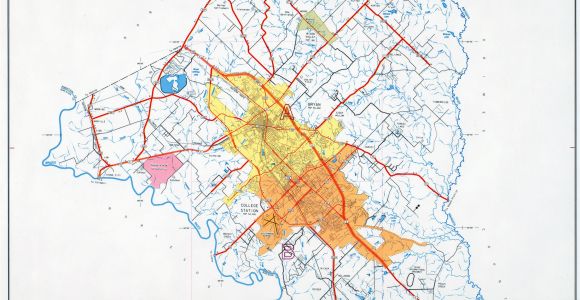 Brazos County Texas Map Texas County Highway Maps Browse Perry Castaa Eda Map Collection