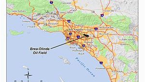 Brea California Map Brea Olinda Oil Field Wikipedia