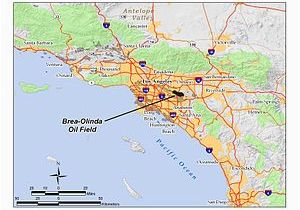 Brea California Map Brea Olinda Oil Field Wikipedia