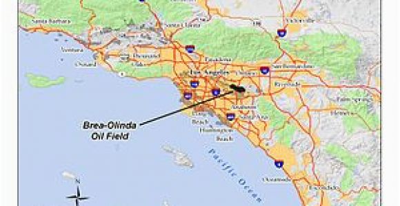 Brea California Map Brea Olinda Oil Field Wikipedia