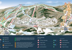 Breckenridge Colorado Trail Map Mountain Creek Resort Trail Map Onthesnow