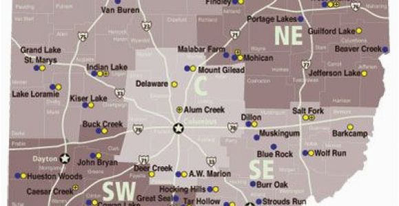 Brecksville Ohio Map List Of Ohio State Parks with Campgrounds Dreaming Of A Pink