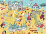 Brighton On the Map Of England Brighton Map Sia Tzavalas Illustration Map England