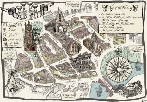 Bristol On A Map Of England Alex Lucas Map Of Bristol Old City Map Design Bristol Map Map