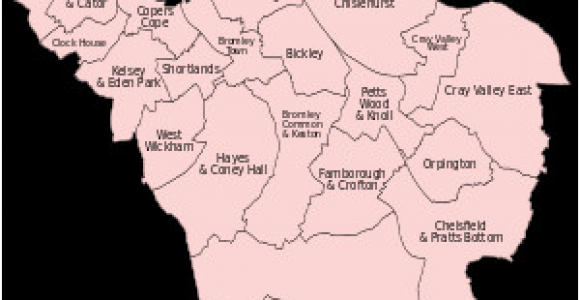 Bromley England Map Bromley London Borough Council Elections Revolvy