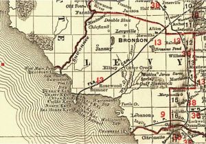 Bronson Springs Colorado Map Florida Railroads Levy County 1900