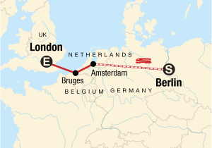 Bruges France Map Berlin to London On A Shoestring